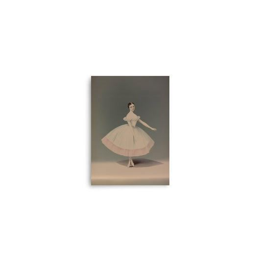 vintage-inspired nursery art print a young lady dancing nursery art