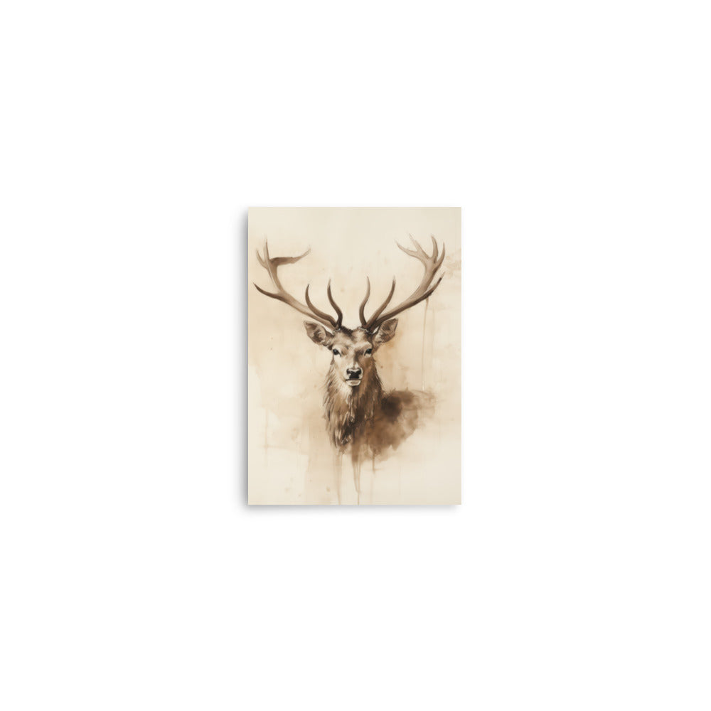 Vintage Deer Print