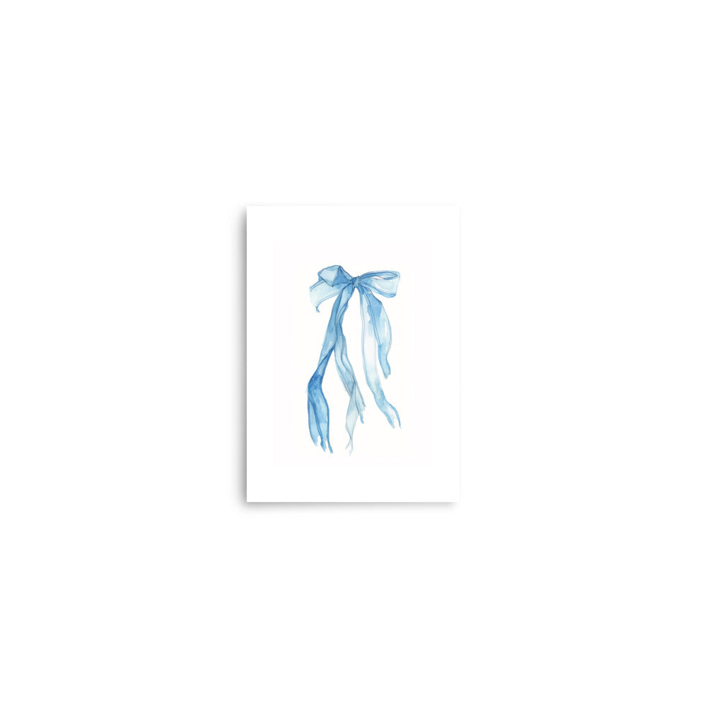 Blue Bow vintage-inspired BABY ROOM art print