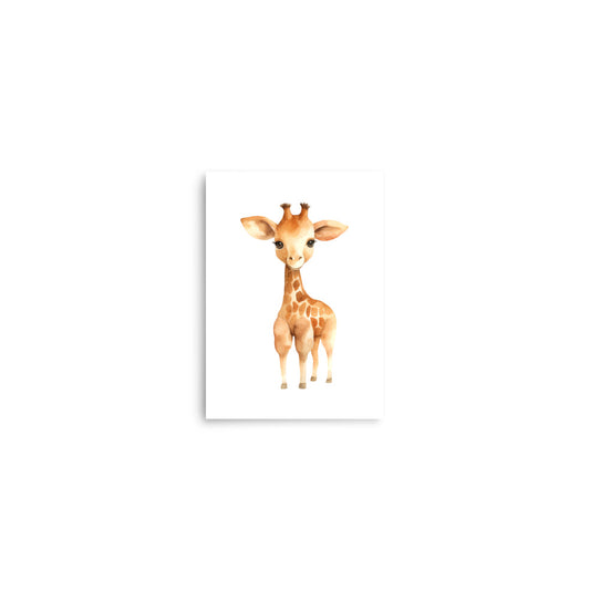 Baby Giraffe baby animals art print