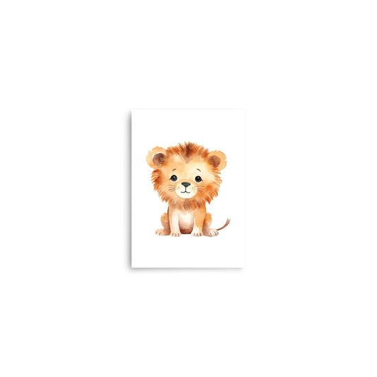 Baby Lion baby animals art print