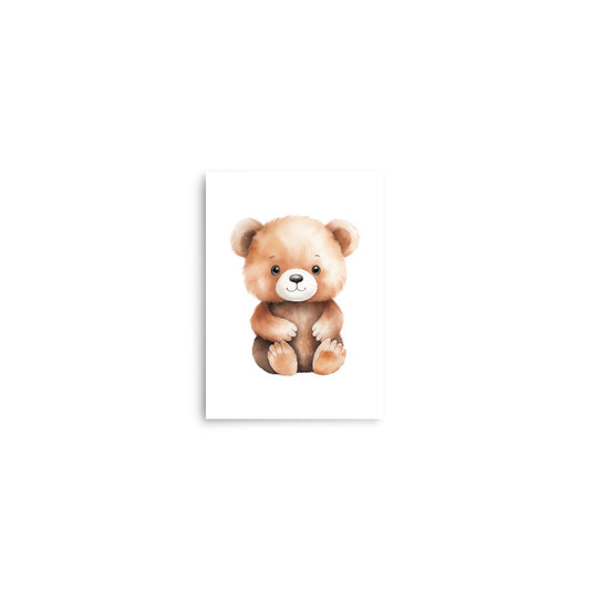 Bear Cub baby animals art print