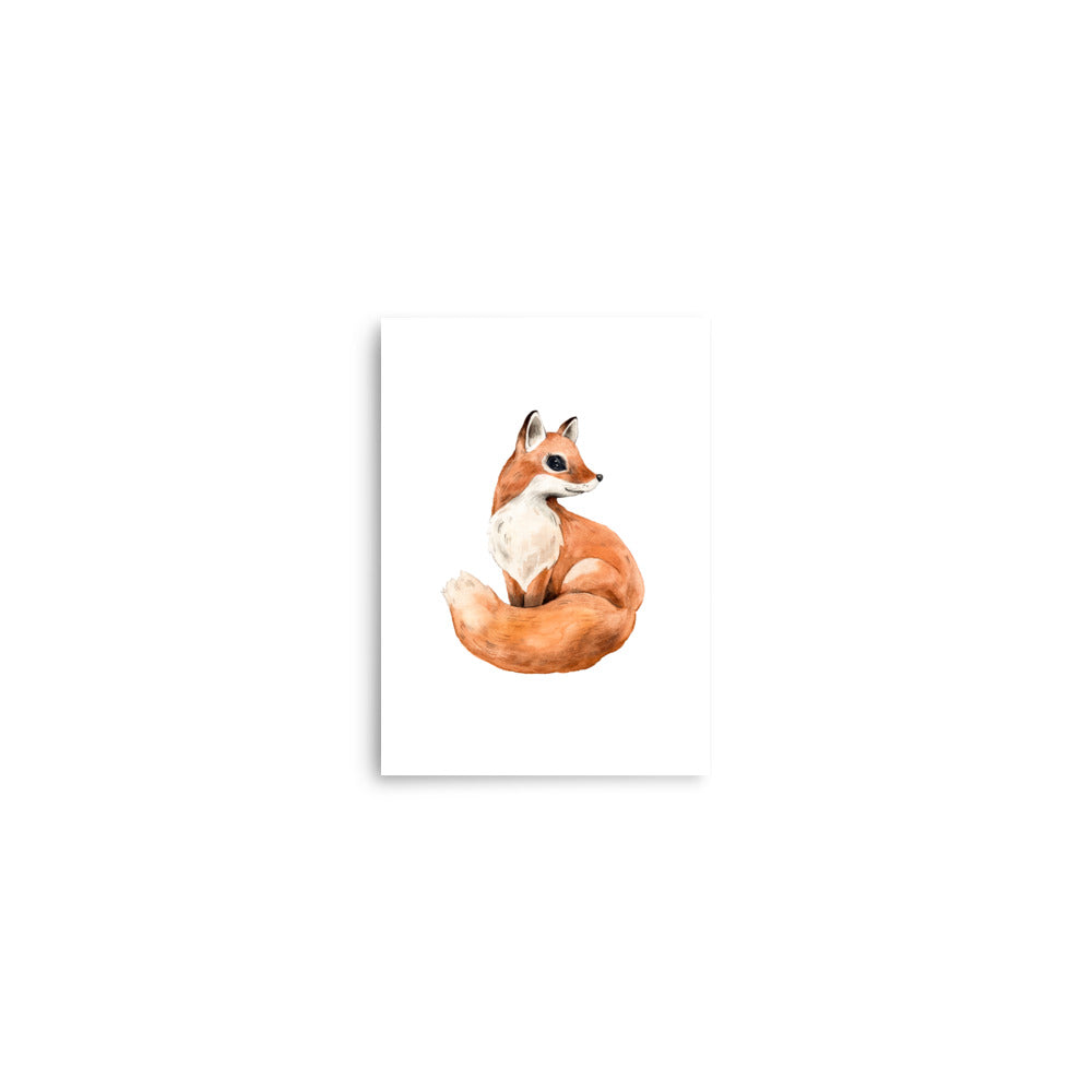 baby fox  baby animals art print