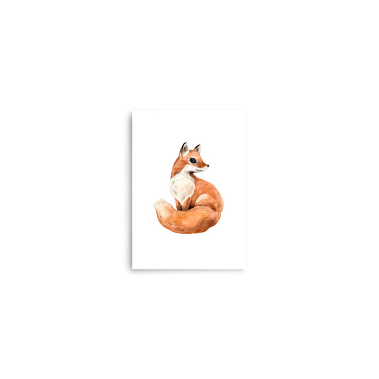 baby fox  baby animals art print