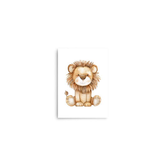 baby lion baby animals art print