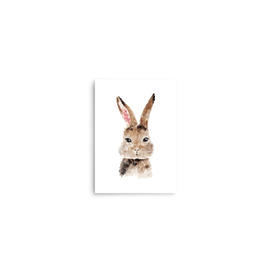 bunny baby animals art print