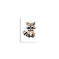 Load image into Gallery viewer, raccoon baby animals art print
