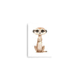 Load image into Gallery viewer, meerkat baby animals art print
