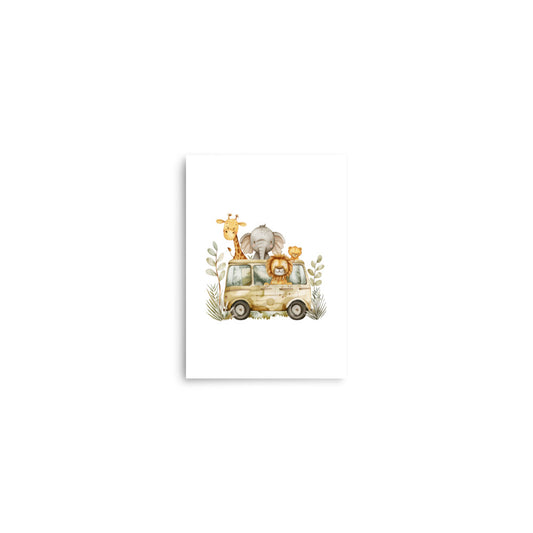 savannah baby animals art print