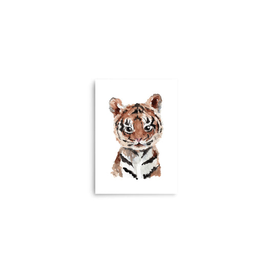 tiger cub baby animals art print