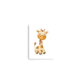 Load image into Gallery viewer, giraffe baby animals art print
