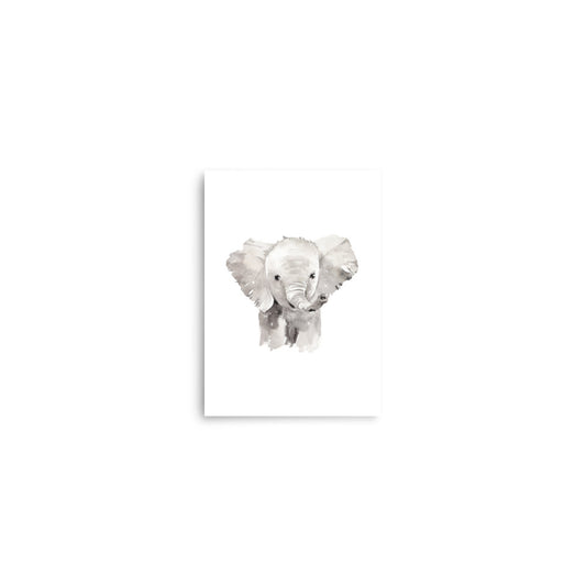 elephant baby animal nursery art