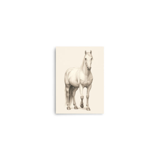 Vintage Horse Print baby room art