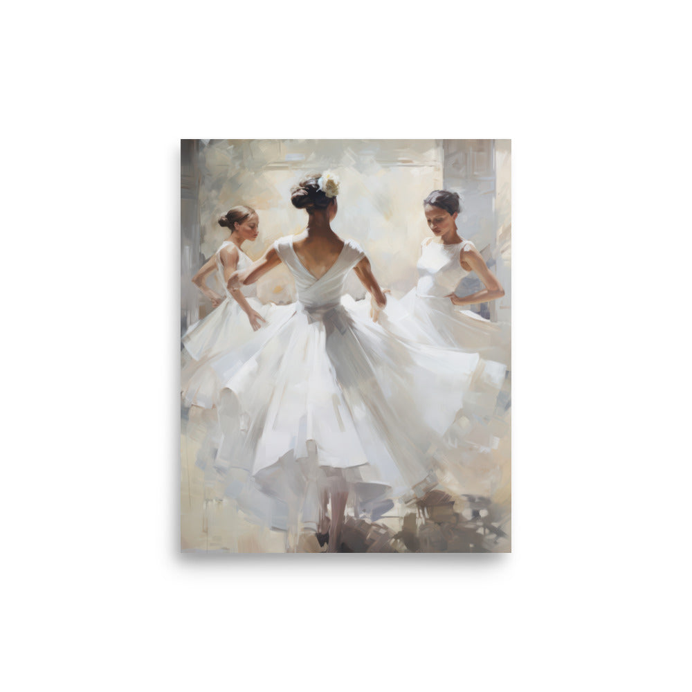 vintage-inspired art print from Nursery Decor Co.,  girls dancing nursery wall art