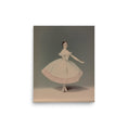 Load image into Gallery viewer, vintage-inspired nursery art print a young lady dancing baby room art
