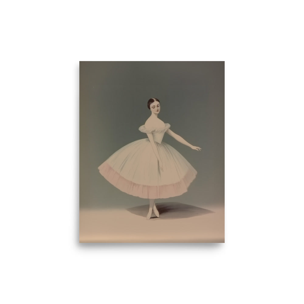 vintage-inspired nursery art print a young lady dancing baby room art