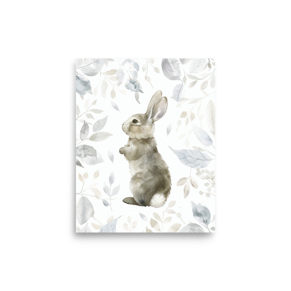 bunny art print