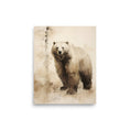 Load image into Gallery viewer, bear art print woodland art
