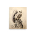 Load image into Gallery viewer,  Squirrel vintage nursery art
