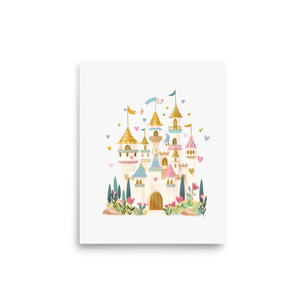 castle in the cloud nursery art wall decor