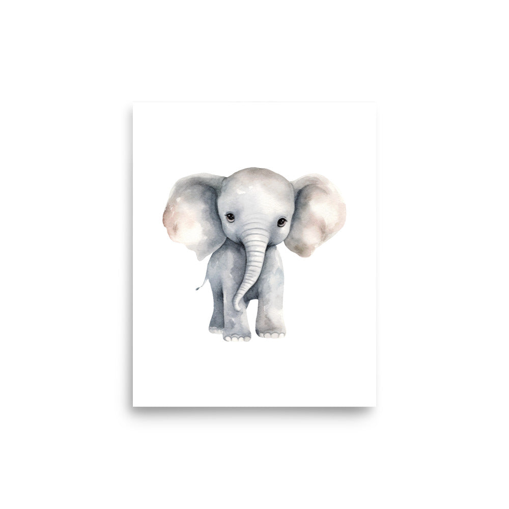 Baby Elephant baby room art