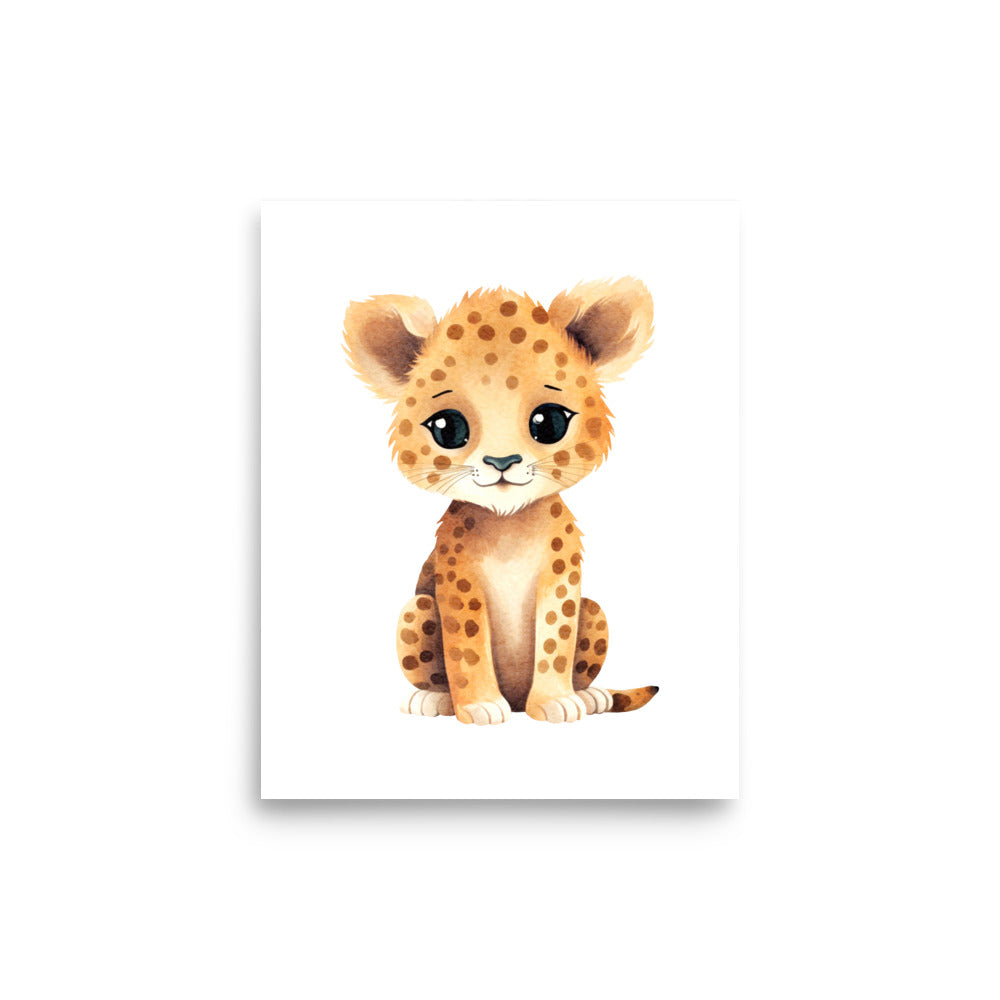 Baby Leopard baby room art