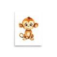 Load image into Gallery viewer, Baby Monkey baby room art
