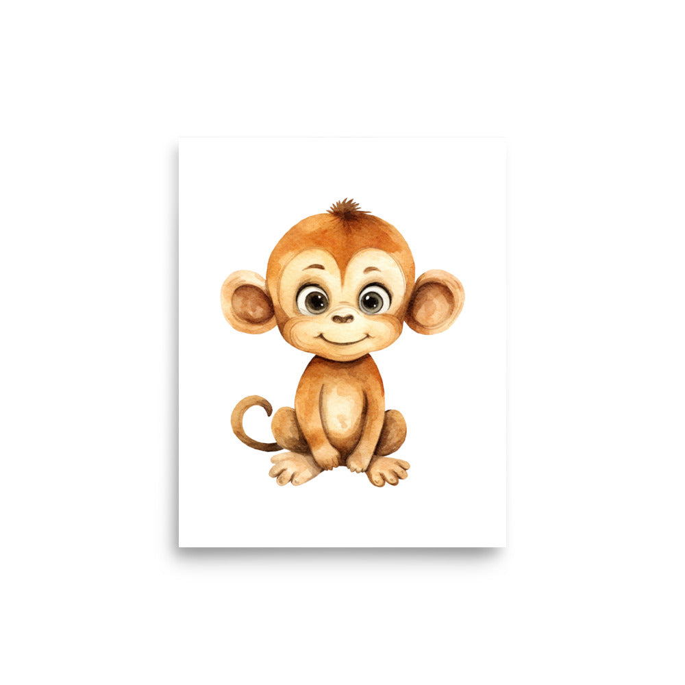 Baby Monkey baby room art