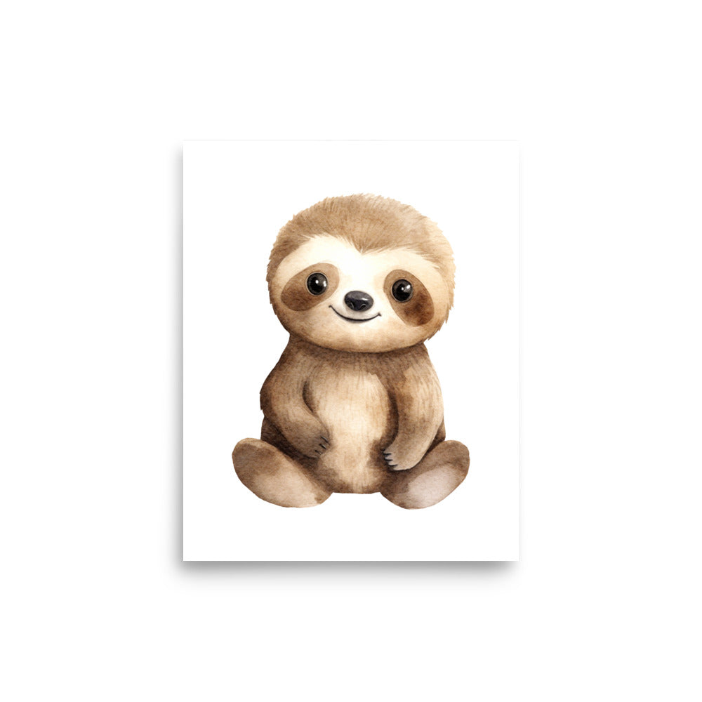 Baby Sloth baby room art