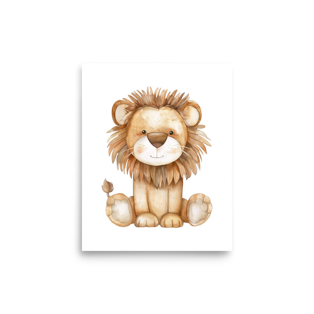 lion cub nursery wall art