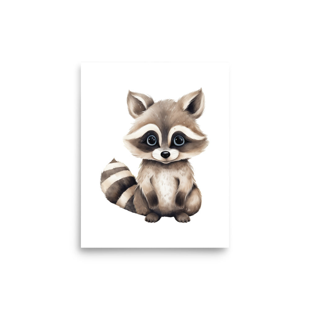 raccoon baby room art