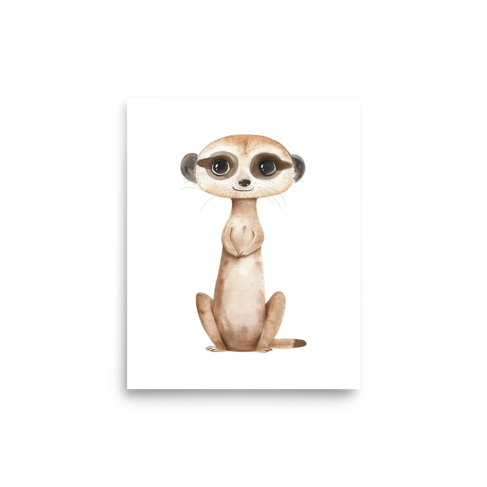 meerkat nursery wall art