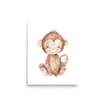 Load image into Gallery viewer, monkey bay animals nursery art print
