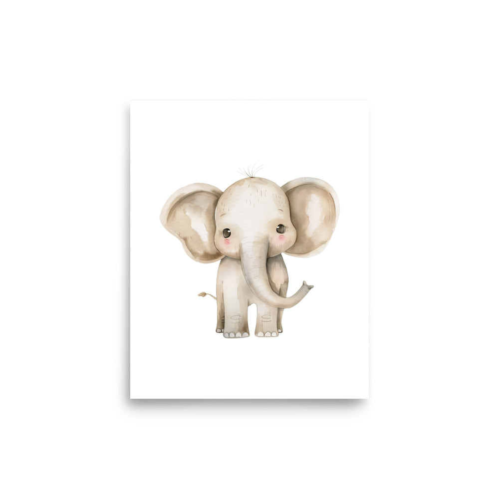 baby elephant baby room art