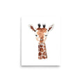 Load image into Gallery viewer, giraffe baby animals art print
